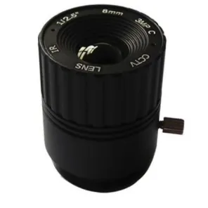 CS-Mount lens with 1/2.5" format 8MM 3MP F2.4 Lens