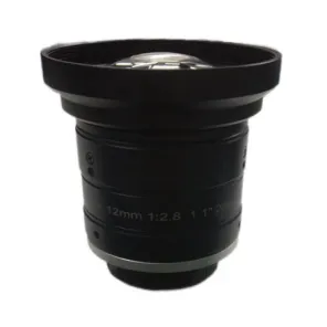 Foctek 12mm 1.1 inch 20MP C Mount Low Distortion FA Fixed Focal Optical Lens for Industrial cameras