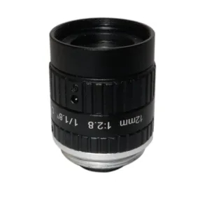 C-Mount FA Lens for Machine Vision with 12mm focal length 3K 6MP F2.8 iris 1/1.8" inch format