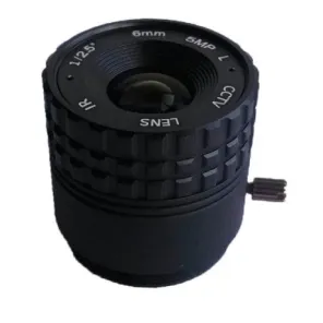 CS-Mount lens with 1/2.5" format 6MM 5MP F2.0 Lens