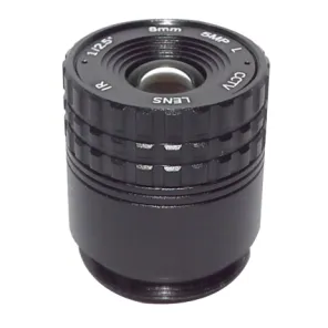 CS-Mount lens with 1/2.5" format 8MM 5MP F2.0 Lens