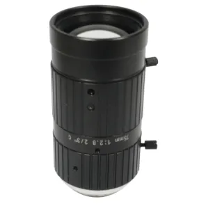 C-Mount FA Lens for Machine Vision with 75mm focal length 6MP F2.8 iris 2/3" inch format