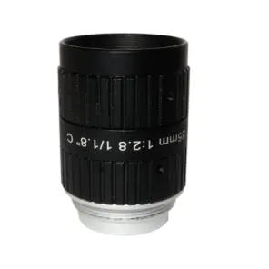 C-Mount FA Lens for Machine Vision with 16mm focal length 6MP F2.8 iris 1/1.8" inch format