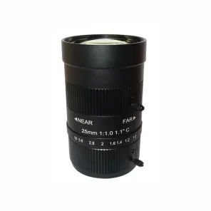 Cheap Factory Price C-M25(12Mp)-11F1 C-Mount 1.1" 25Mm 12Mp F1.0 Lens For Anpr Cameras Speed Enforcement Camera