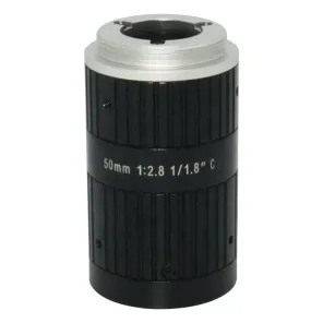 C-Mount FA Lens for Machine Vision with 50mm focal length 3K 6MP F2.8 iris 1/1.8" inch format