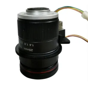 C-Mount 25MM 12MP 1.1inch F1.4 Lens For Anpr Speed Enforcement Cameras With Motorized focus