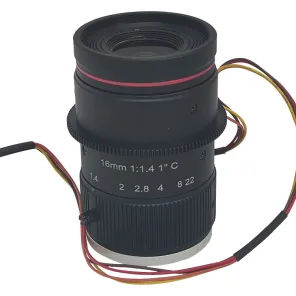 CCTV Lens with C-mount F1.6 16mm Lens 12MegaPixel and motorized focus for Traffic Monitoring