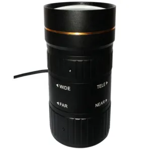 C-Mount 1.1" 16-40mm Varifocal Zoom 12MP F1.5 and P Iris IR Correction Lens