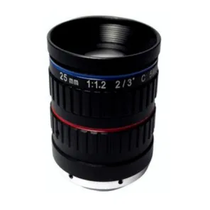 C-Mount lens with 2/3" format 25MM 5MP F1.2 Lens For Traffic Monitoring Camera