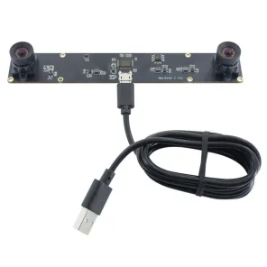 4MP dual-lens synchronized camera module 80 degree distortion-free camera module